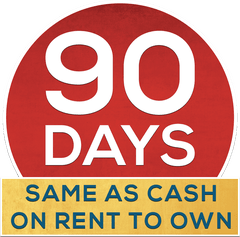 90 Days Same as Cash on Rent-to-Own
