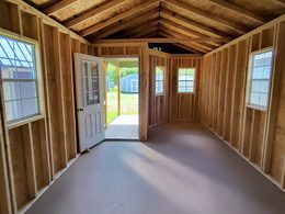 Deluxe Playhouse Utility Shed Interior